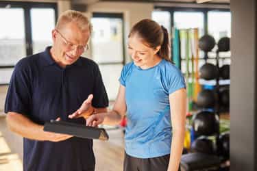 Ergebnisanalyse auf dem Tablet bei Ortho4Sport